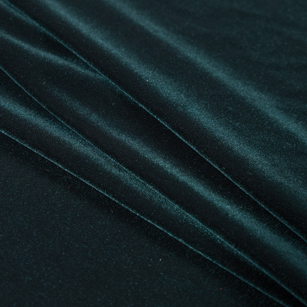 Stretch Velour - Hunter Green - Persica Collection Detail