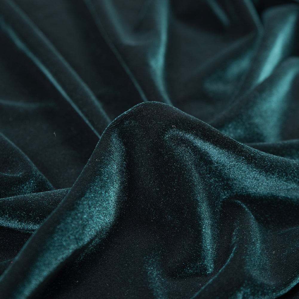 Stretch Velour - Hunter Green - Persica Collection Full