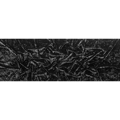Stretch Crushed Velour - Black Folded
