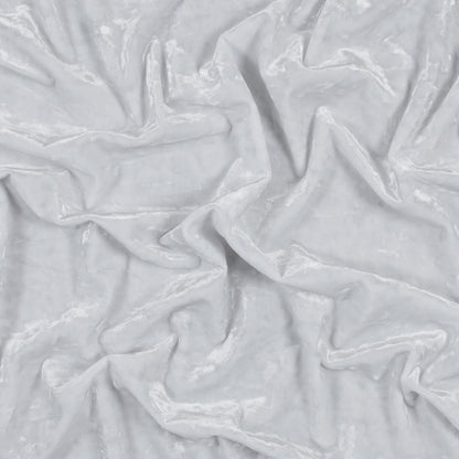 Stretch Crushed Velour - White