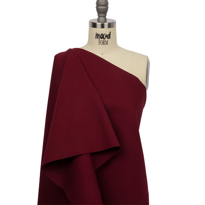 Stretch Ponte Knit - Burgundy - Papilio Collection Drape