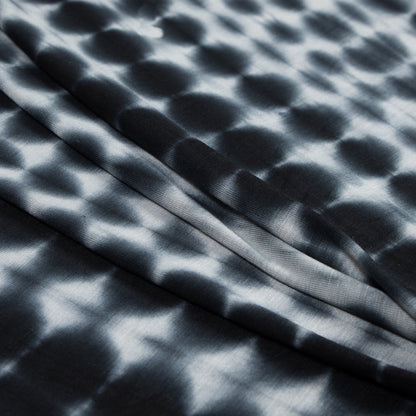 Black Tie Dye Rayon Jersey Folded