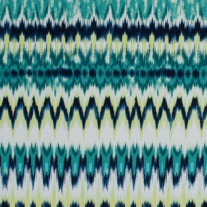 Royal, Green and Lime Ikat Printed Jersey