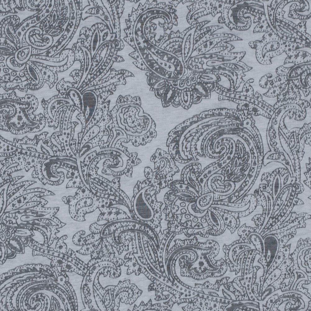 White Paisley Burnout Jersey
