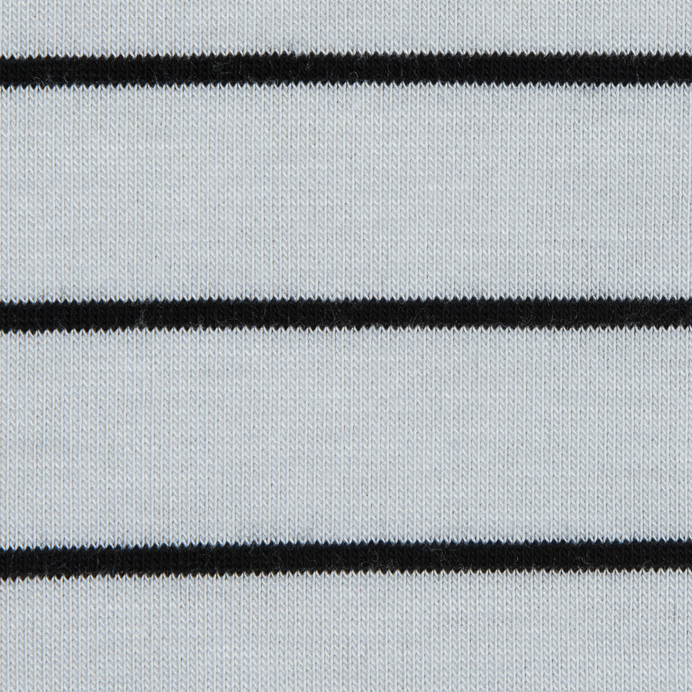 White and Black Pencil Striped Jersey Full