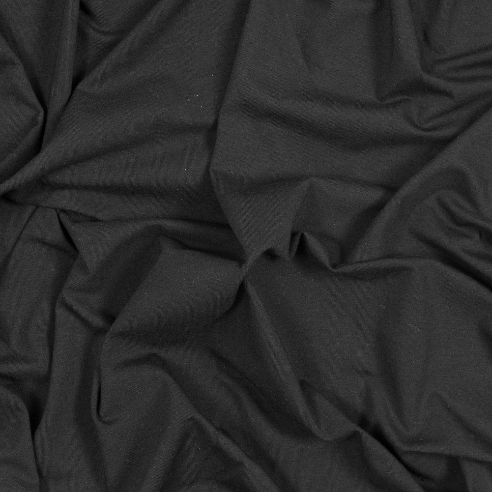 Black Stretch Rayon Jersey
