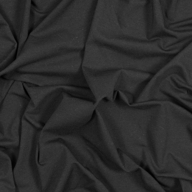 Black Stretch Rayon Jersey