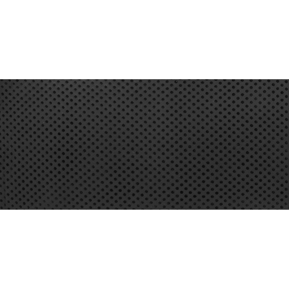 Black Knit Twill with Flocked Polka Dots Full