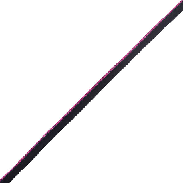 Magenta Twisted Cord with Black Lip - 0.5"