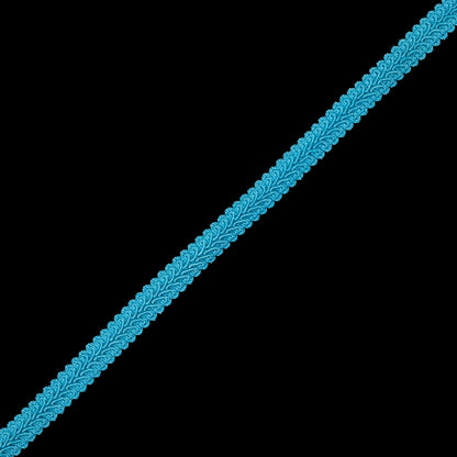 Algiers Blue Braided Flat Cord - 0.5"