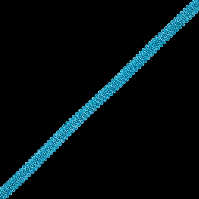 Algiers Blue Braided Flat Cord - 0.5"