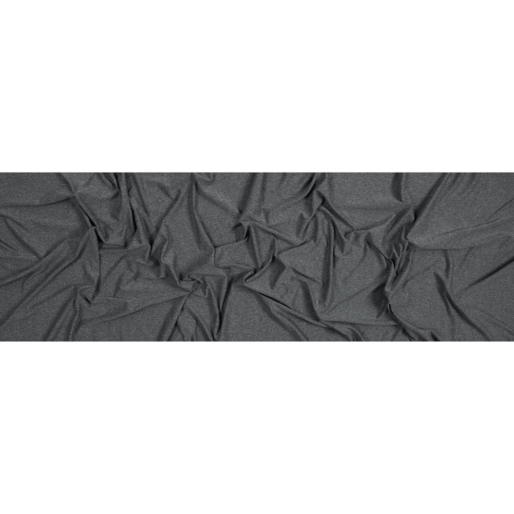 Heather Charcoal Wicking and Anti-Microbial Performance Jersey Folded