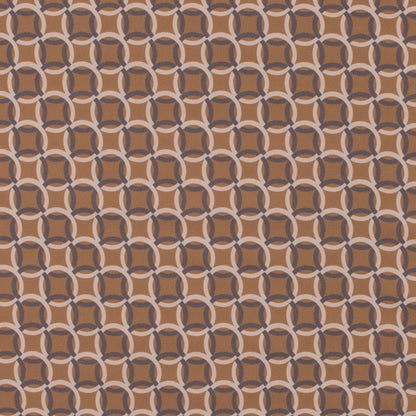 Italian Mustard and Beige Geometric Stretch Polyester