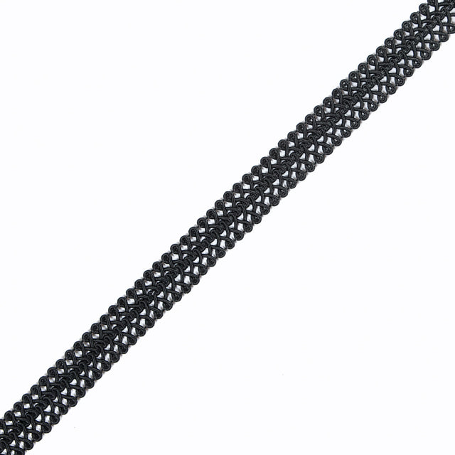 Black Braided Loop Cord - 0.75"