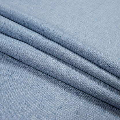 Heathered Baby Blue Cotton Twill Detail