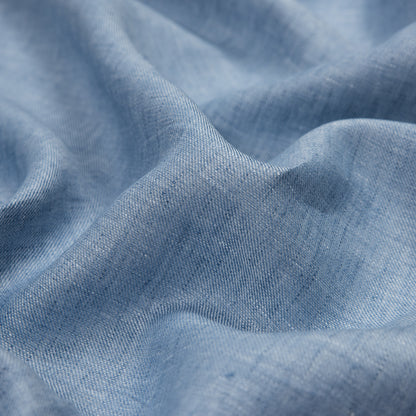 Heathered Baby Blue Cotton Twill Full