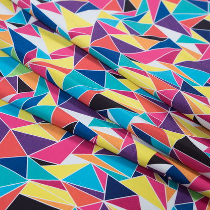 Rainbow Prism Caye UV Protective Compression Swimwear Tricot with Aloe Vera Microcapsules Folded