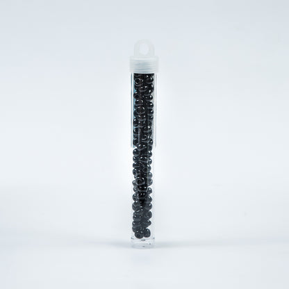 Black Opaque Czech Seed Beads - Size 2 Detail