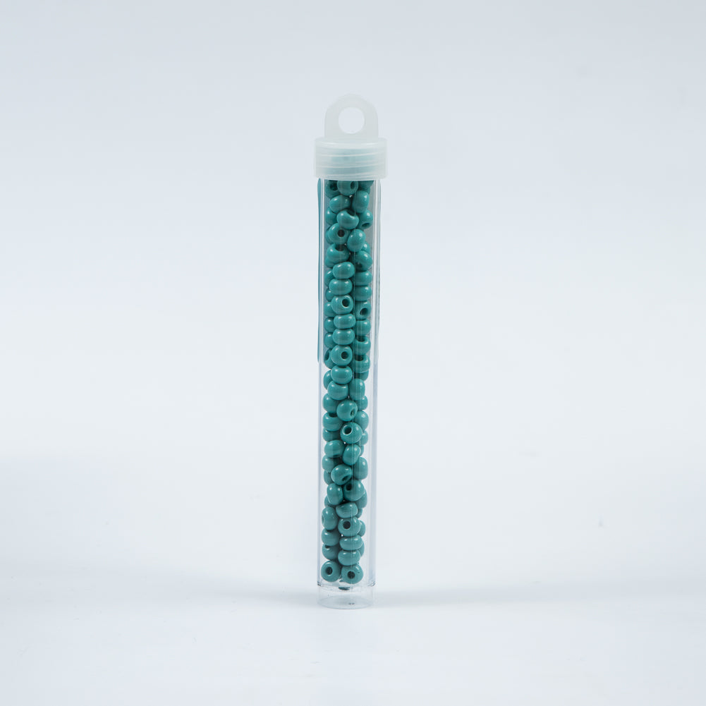 Turquoise Opaque Czech Seed Beads - Size 2 - Detail