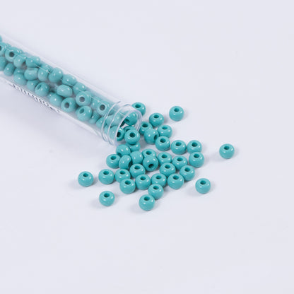 Turquoise Opaque Czech Seed Beads - Size 2