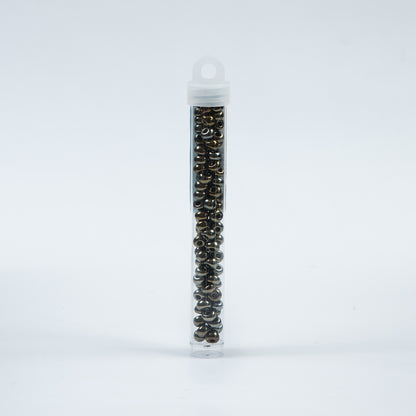 Brown Iris Opaque Czech Seed Beads - Size 2 Detail