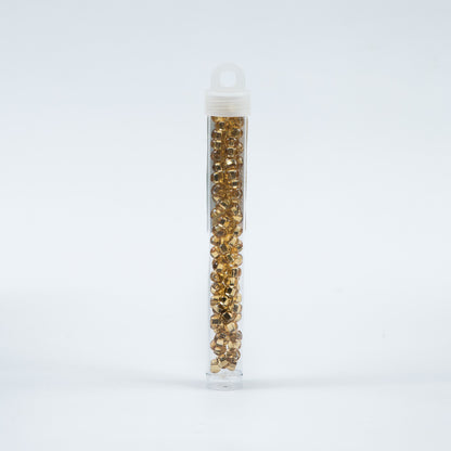Clear Gold Czech Seed Beads - Size 2 Detail