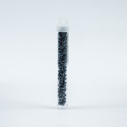 Metallic Gunmetal Czech Seed Beads - Size 2 - Detail