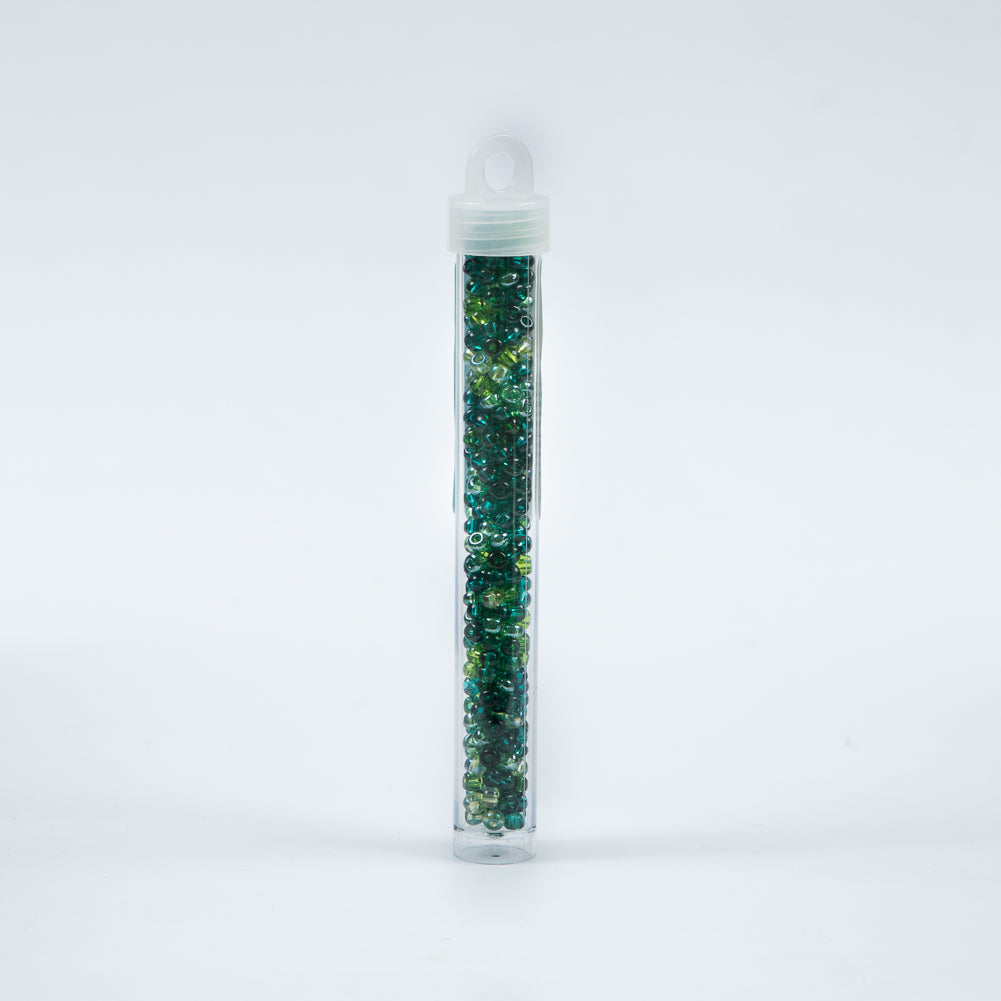 Mixed Seagreen Czech Seed Beads - Size 6 Detail