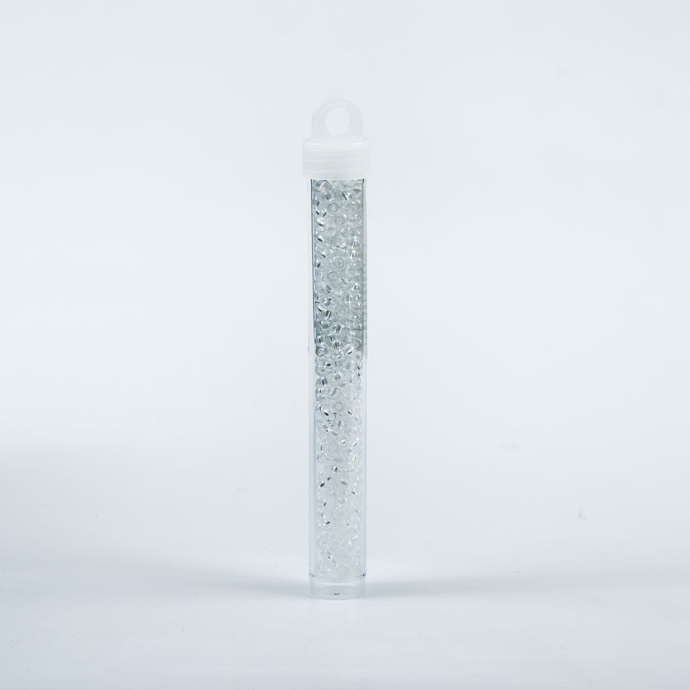 Clear Crystal Czech Seed Beads - Size 6 - Detail