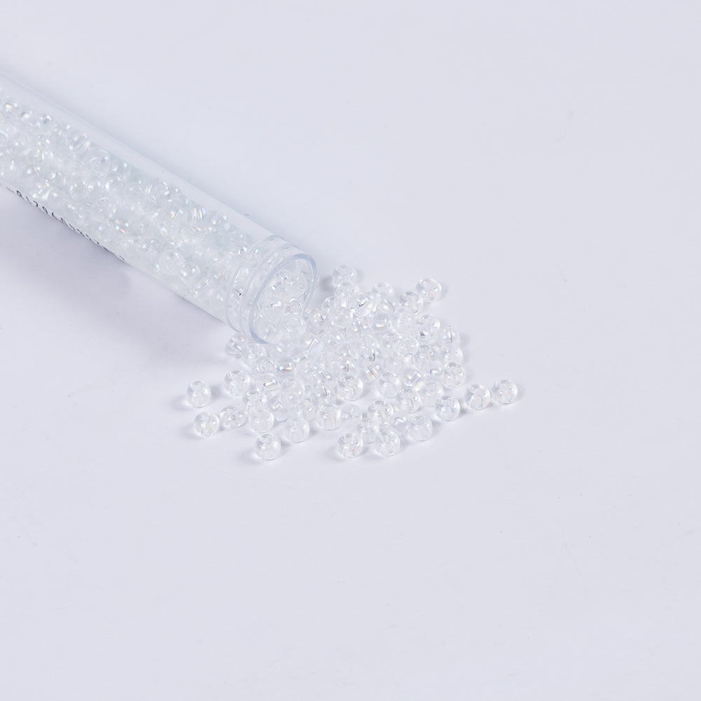 Clear Crystal Czech Seed Beads - Size 6