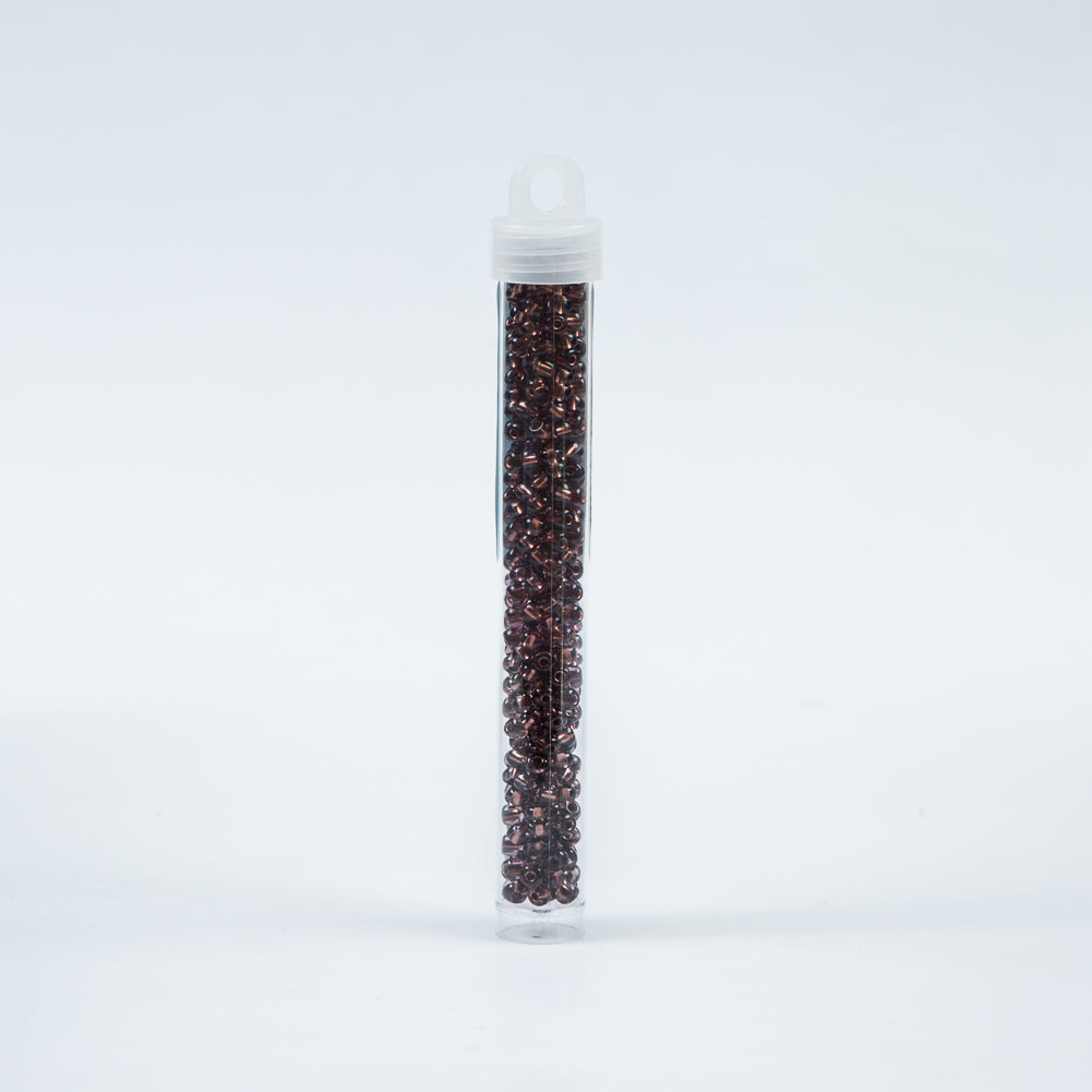 Copper Lined Amethyst Czech Seed Beads - Size 6 Detail
