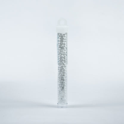 White Opaque Czech Seed Beads - Size 6 - Detail