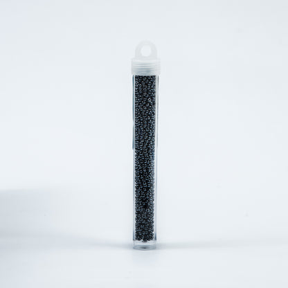 Metallic Gunmetal Czech Seed Beads - Size 8 Detail