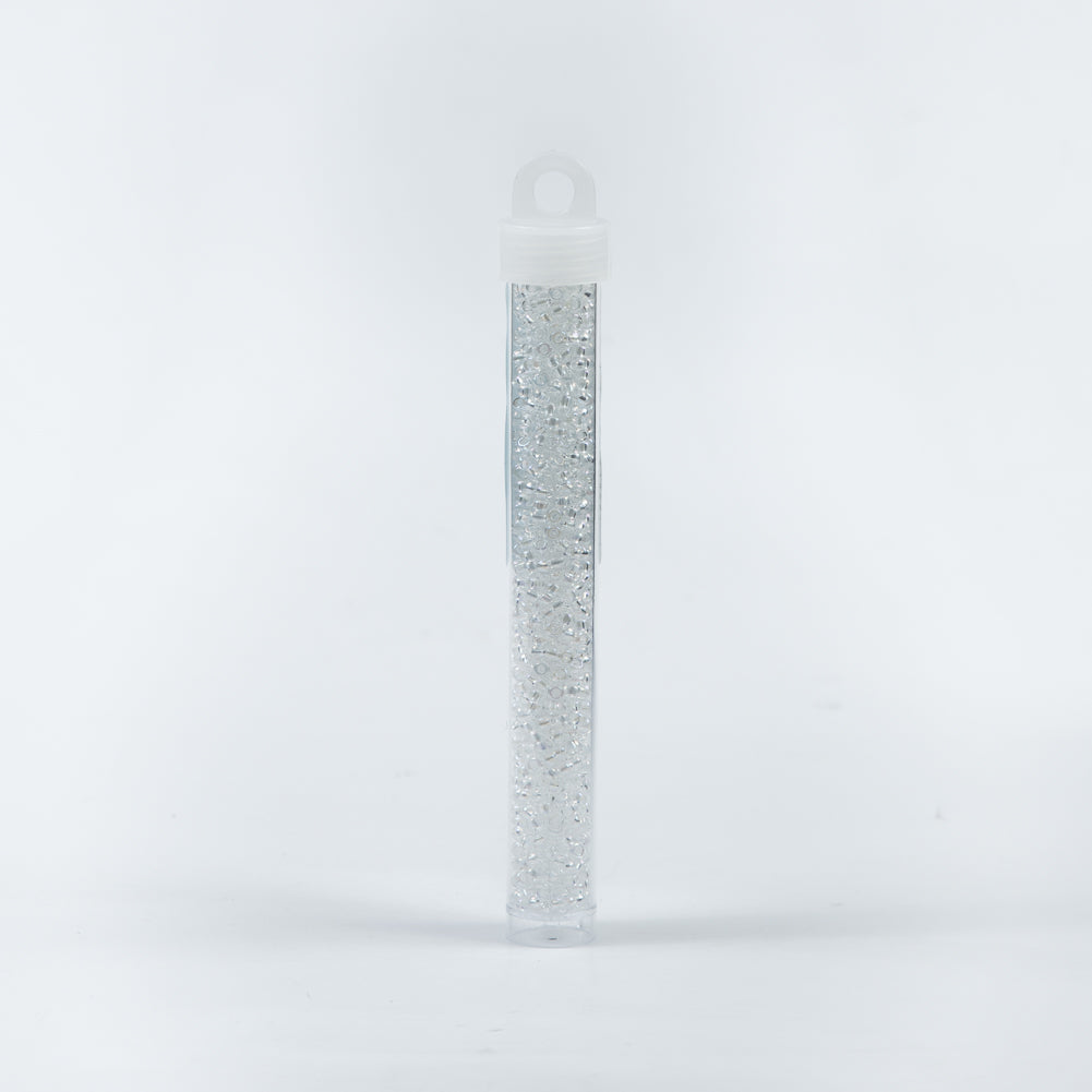 Clear Iridescent Czech Seed Beads - Size 8 Detail