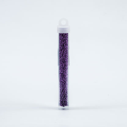 Metallic Purple Czech Seed Beads - Size 8 - Detail