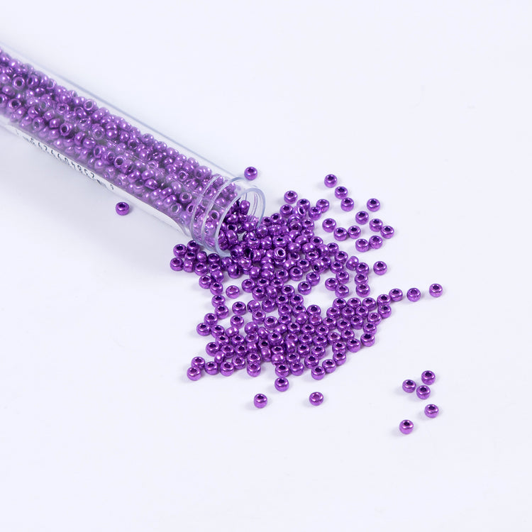 template--25130090922057__main-Metallic Purple Czech Seed Beads - Size 8
