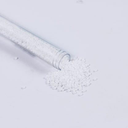 White Opaque Czech Seed Beads - Size 10