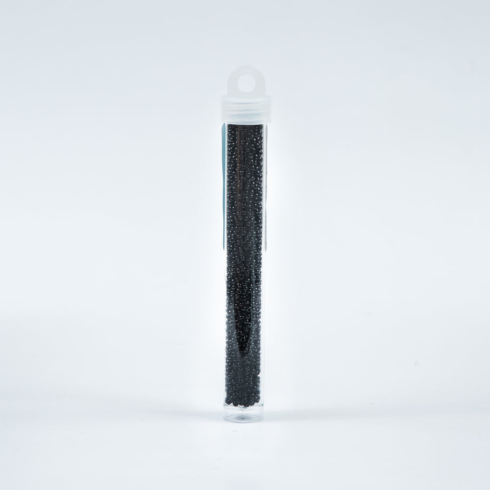 Black Opaque Czech Seed Beads - Size 10 Detail