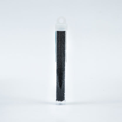 Black Opaque Czech Seed Beads - Size 10 Detail
