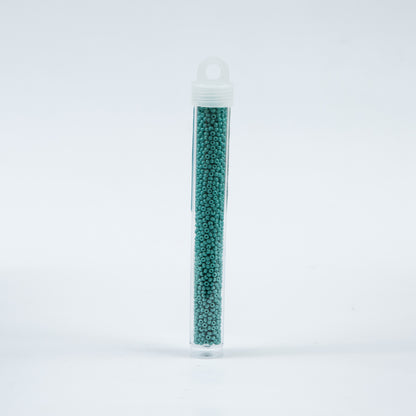 Turquoise Opaque Czech Seed Beads - Size 10 - Detail