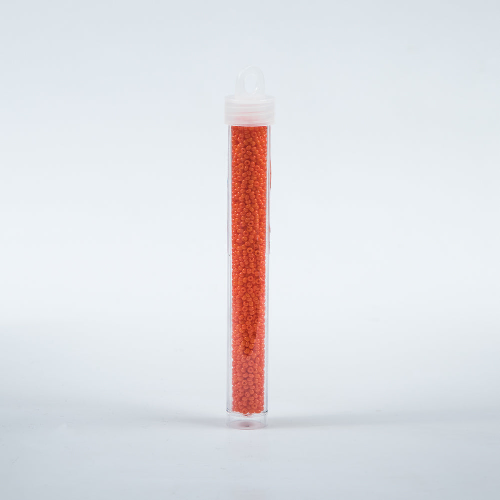 Orange Opaque Czech Seed Beads - Size 10 Detail