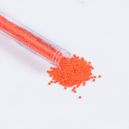 Orange Opaque Czech Seed Beads - Size 10
