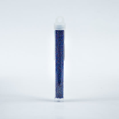 Navy Iridescent Czech Seed Beads - Size 10 Detail