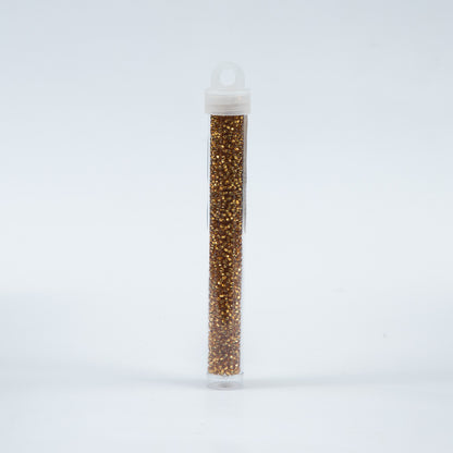 Gold Clear Czech Seed Beads - Size 10 - Detail