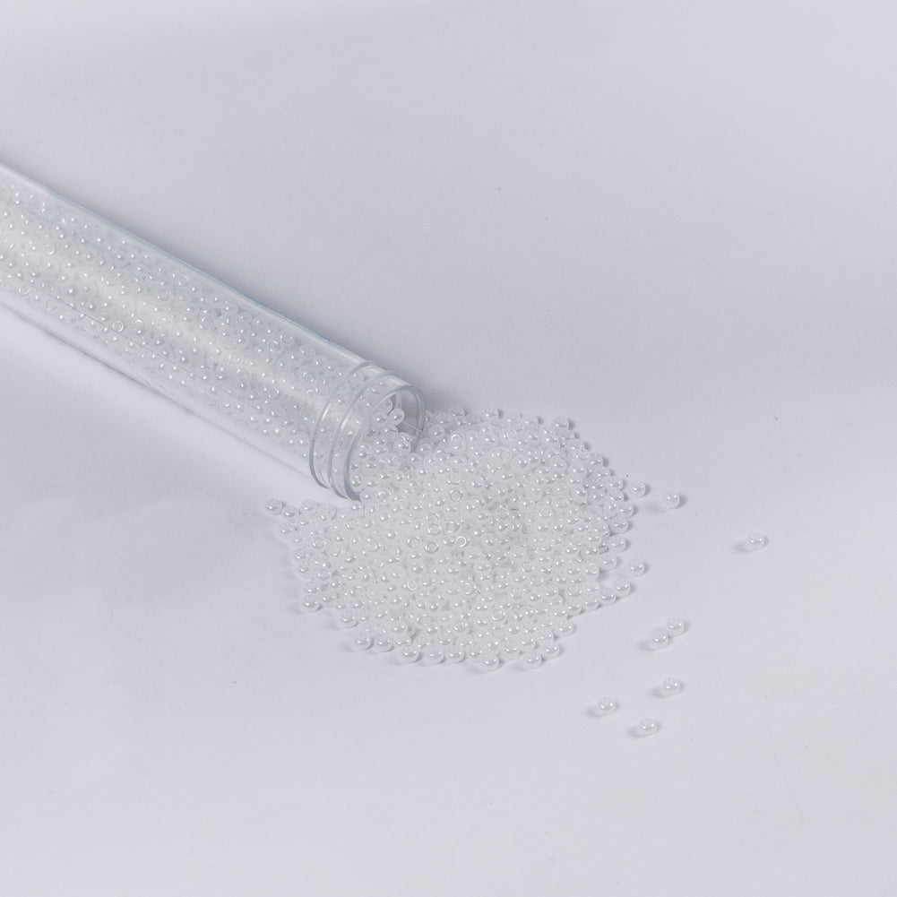 Pearl White Czech Seed Beads - Size 10