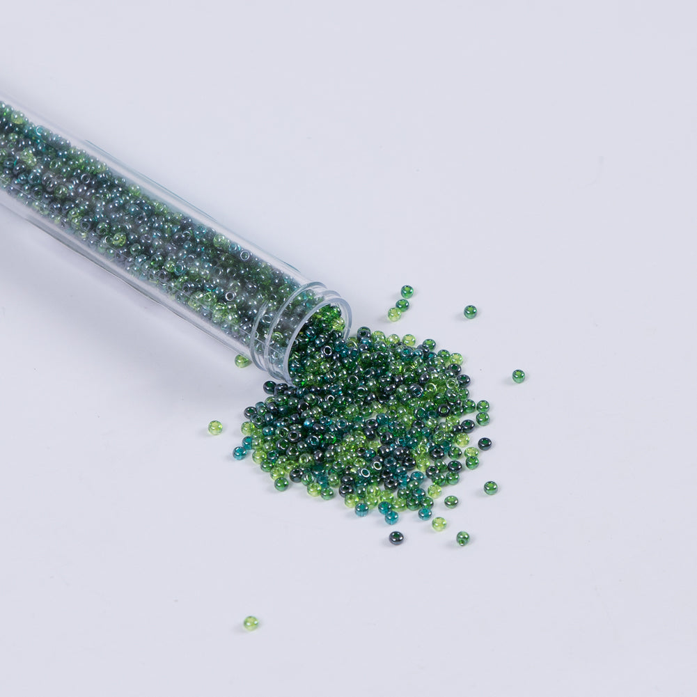 Lustrous Seagreen Mixed Czech Seed Beads - Size 10