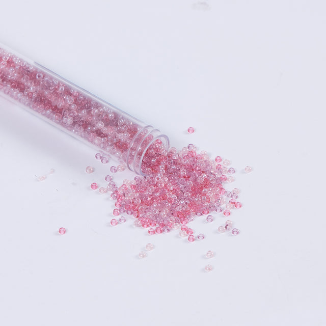 Lustrous Pink Mixed Czech Seed Beads - Size 10