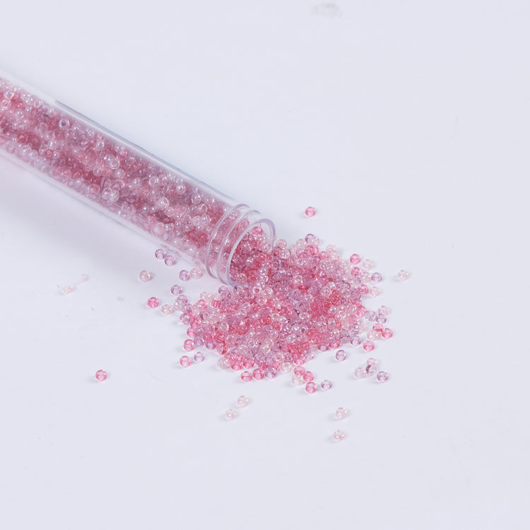 template--25130090922057__main-Lustrous Pink Mixed Czech Seed Beads - Size 10