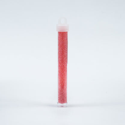 Salmon Iridescent Czech Seed Beads - Size 10 Detail