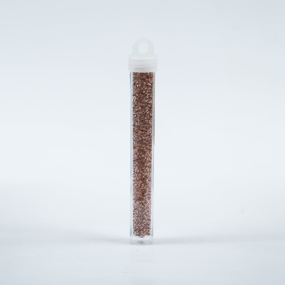 Copper Lined Clear Czech Seed Beads - Size 10 - Detail